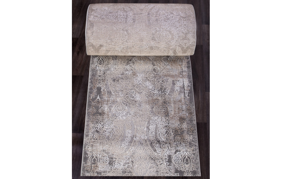 Турецкая ковровая дорожка ARMINA 03801A - GREY BROWN 