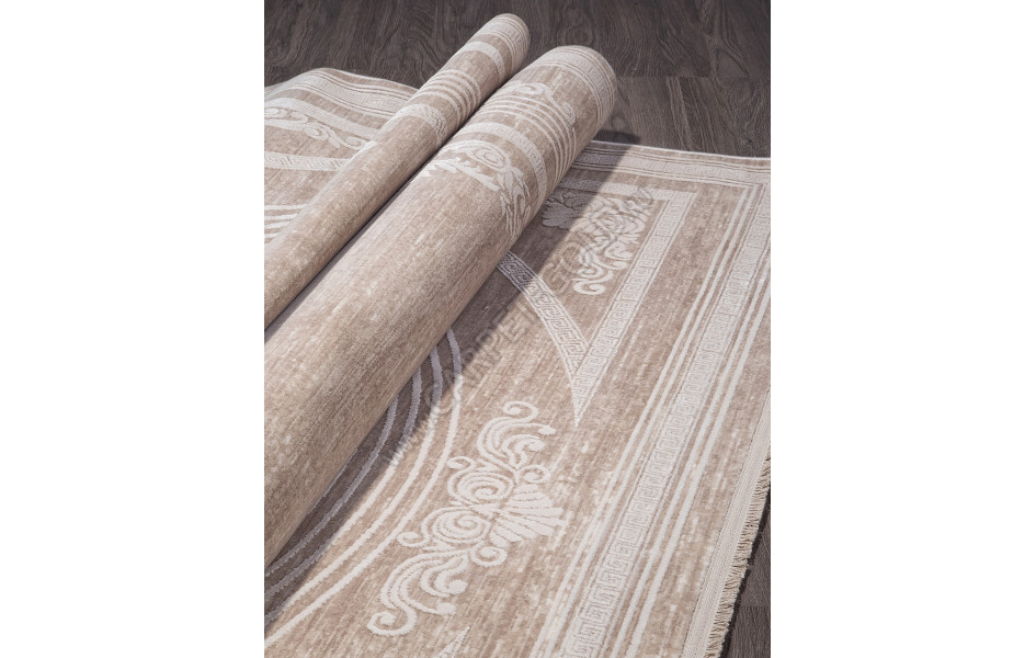 Ковер 21071B - D.BEIGE / CREAM - Прямоугольник - коллекция MILANO