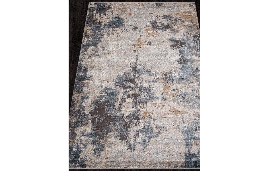 Ковер D742 - BEIGE-BLUE - Прямоугольник - коллекция SERENITY