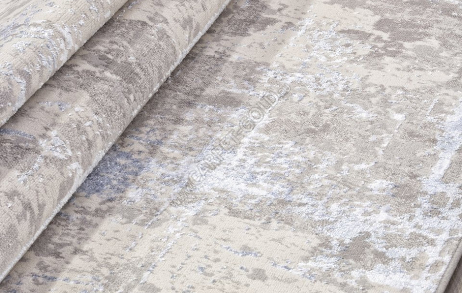 Ковер F169 - CREAM-BLUE - Прямоугольник - коллекция LIMAN