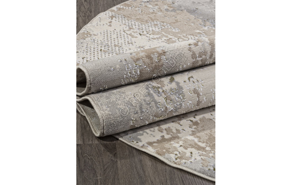 Ковер F171 - CREAM-GREEN - Овал - коллекция LIMAN