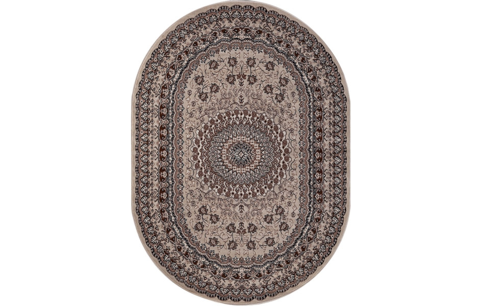 Ковер D504 - BEIGE - Овал - коллекция GAVANA