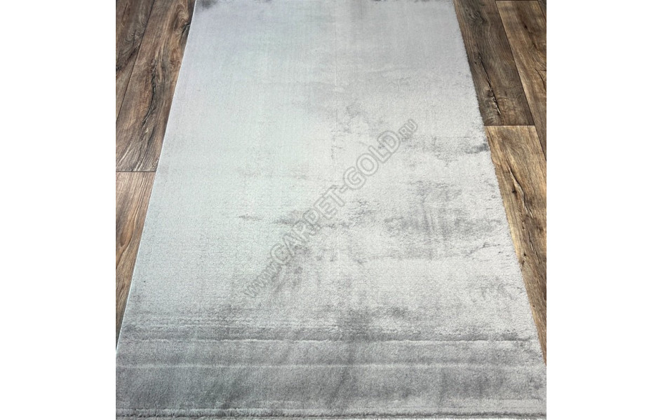 Турецкий длинноворсный ковер Puffy Grey прямоугольный