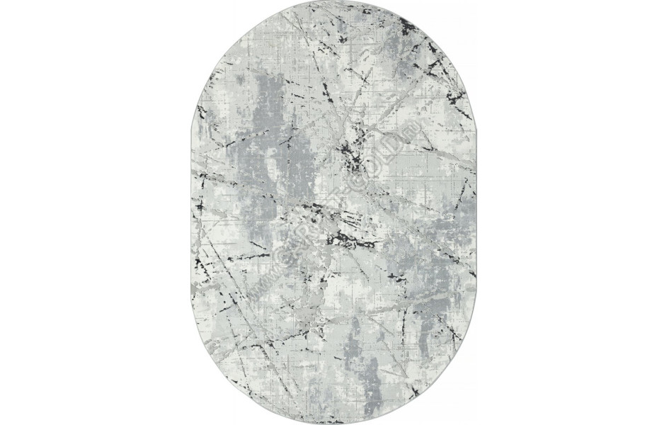 Ковер GL039G - GREY / GREY - Овал - коллекция NENSI