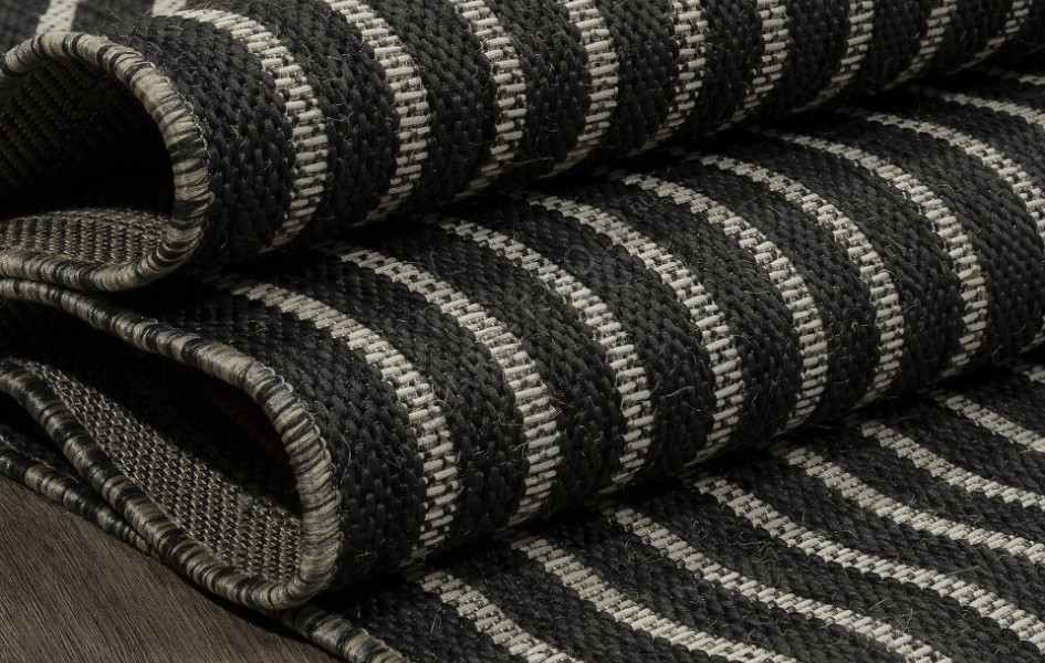 Ковер S149 - BLACK-GRAY - Фигурная - коллекция KAIR