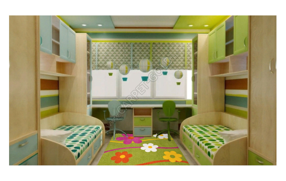 Детский ковер Merinos CRYSTAL_1021_GREEN